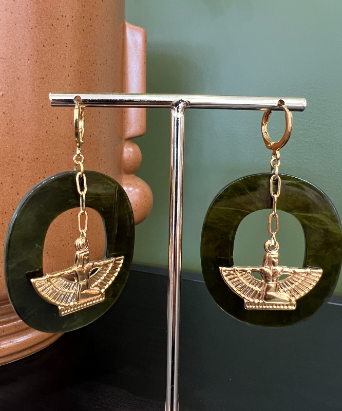Boucles d'oreilles egypte antique
