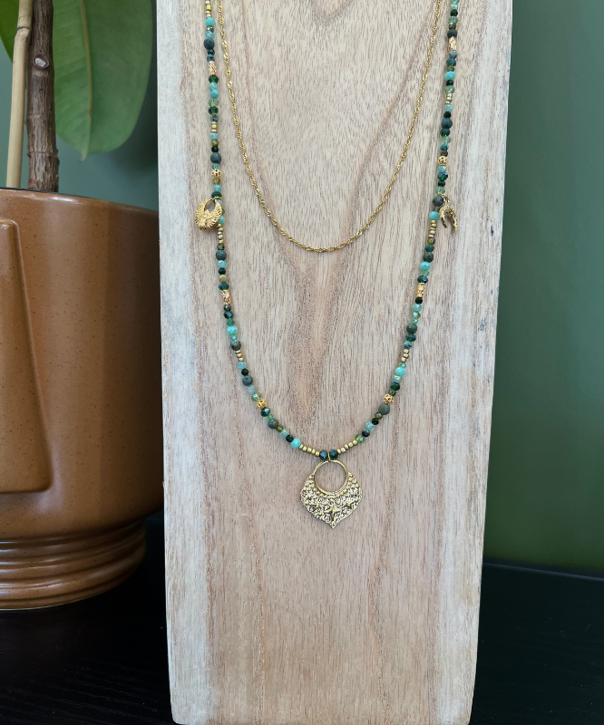 Collier femme sautoir fantaisie