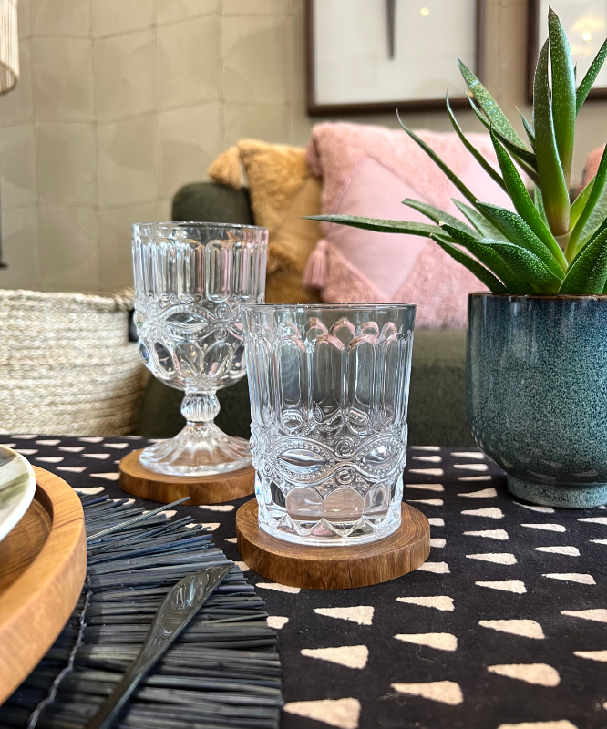 Verre à pied style baroque