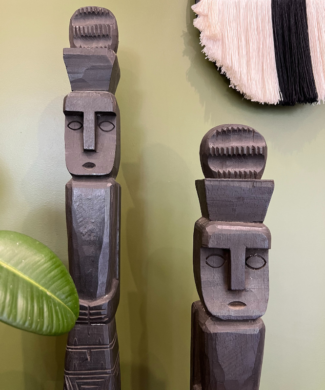Statue bois indonesie