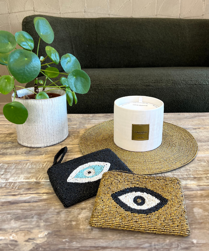 Pochette sales perles ethnique