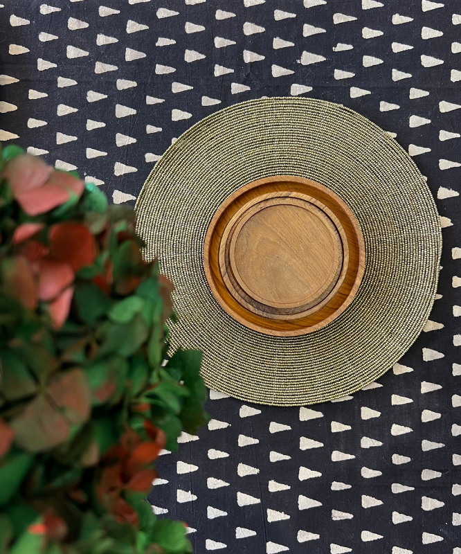 Dessous de verre en bois de teck