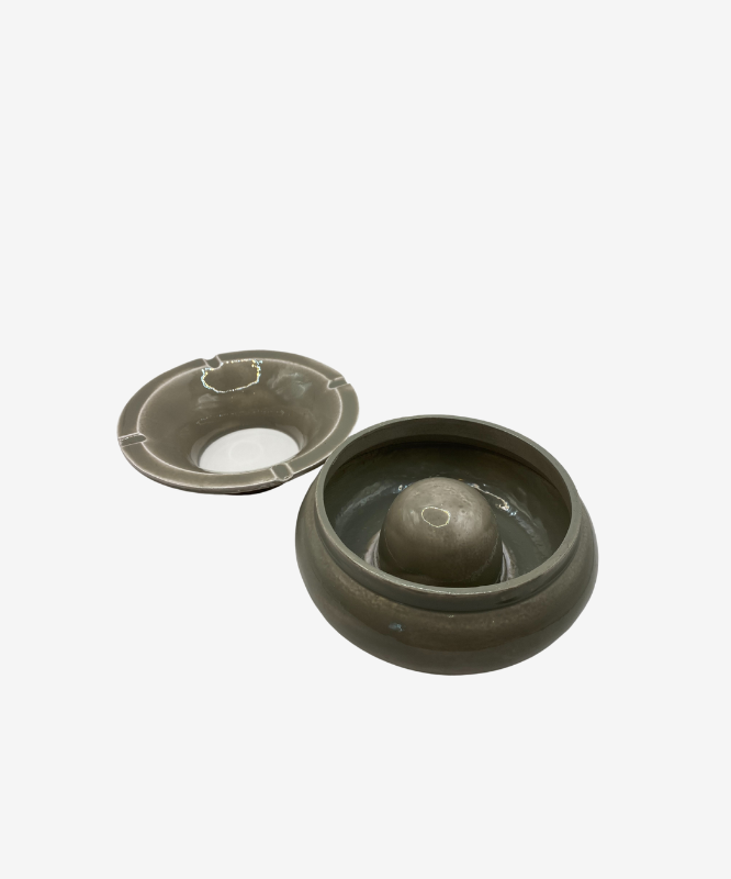 cendrier céramique gris